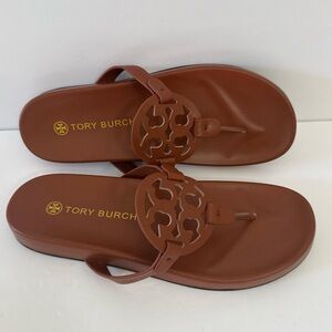 NEW TORY BURCH Miller Cloud Leather Thong Sandals Size 12.5 / 43